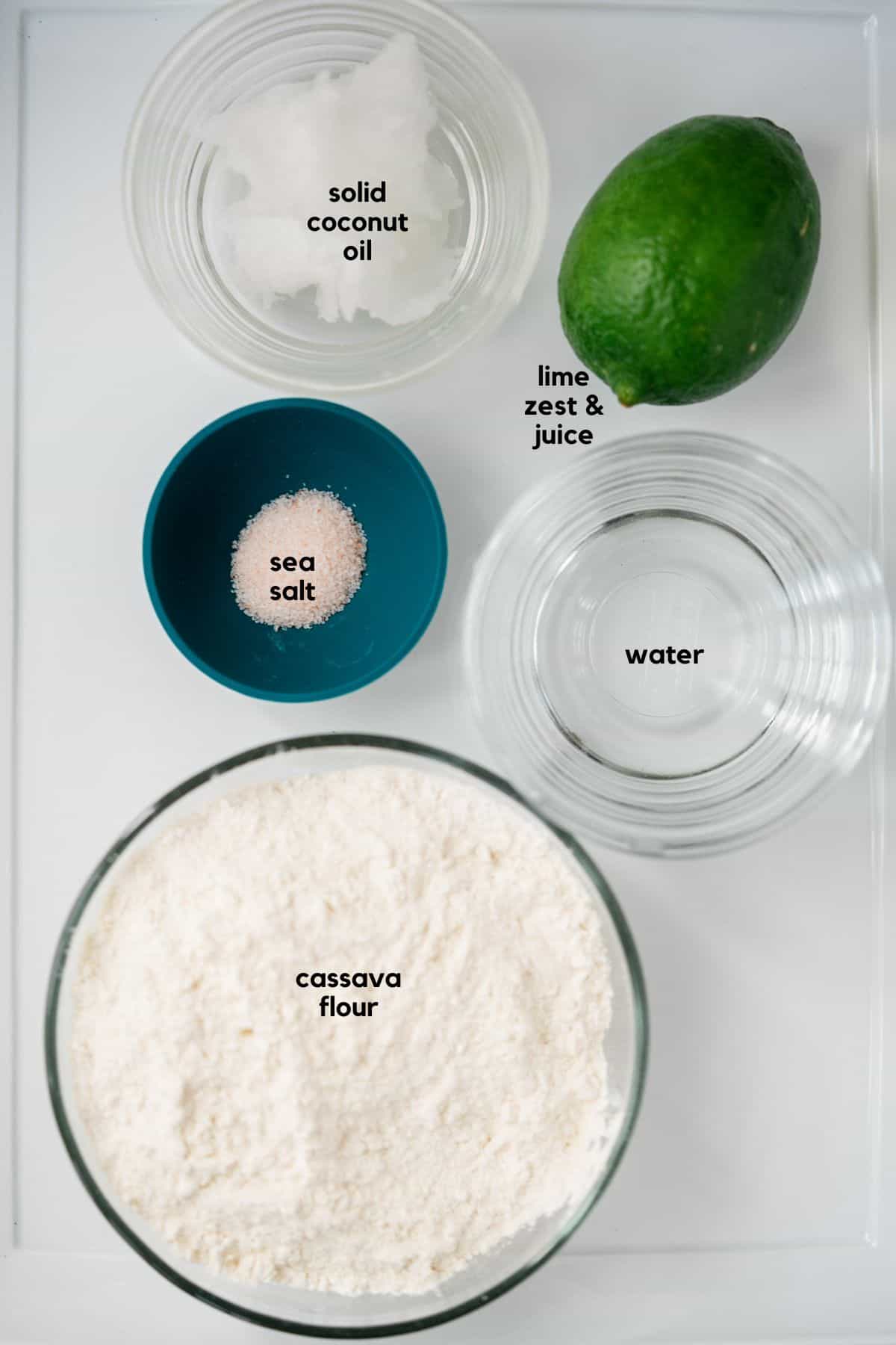 labelled ingredients photo.